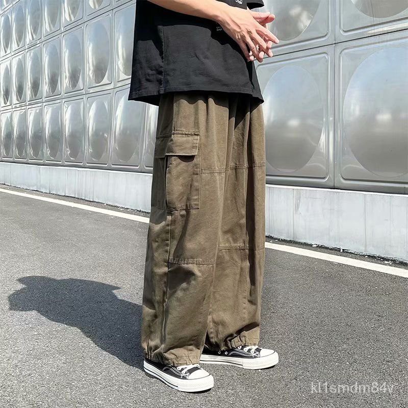 QWEEK Hippie Streetwear Green Cargo 