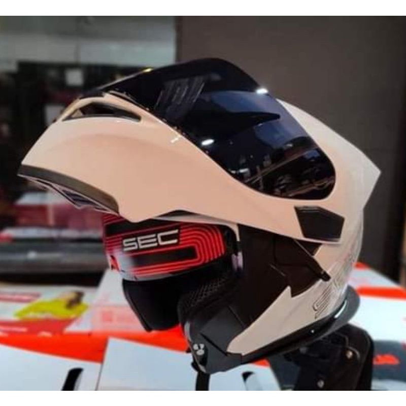 SEC WINDSTORM V3 MODULAR DUAL VISOR HELMET WITH SPOILER and EXTRA