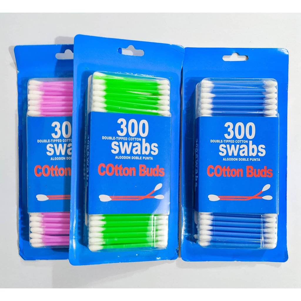 COD (A1572) 130 Pcs Bulk Cotton Buds Plastic Stick Cotton Swab Ear Buds