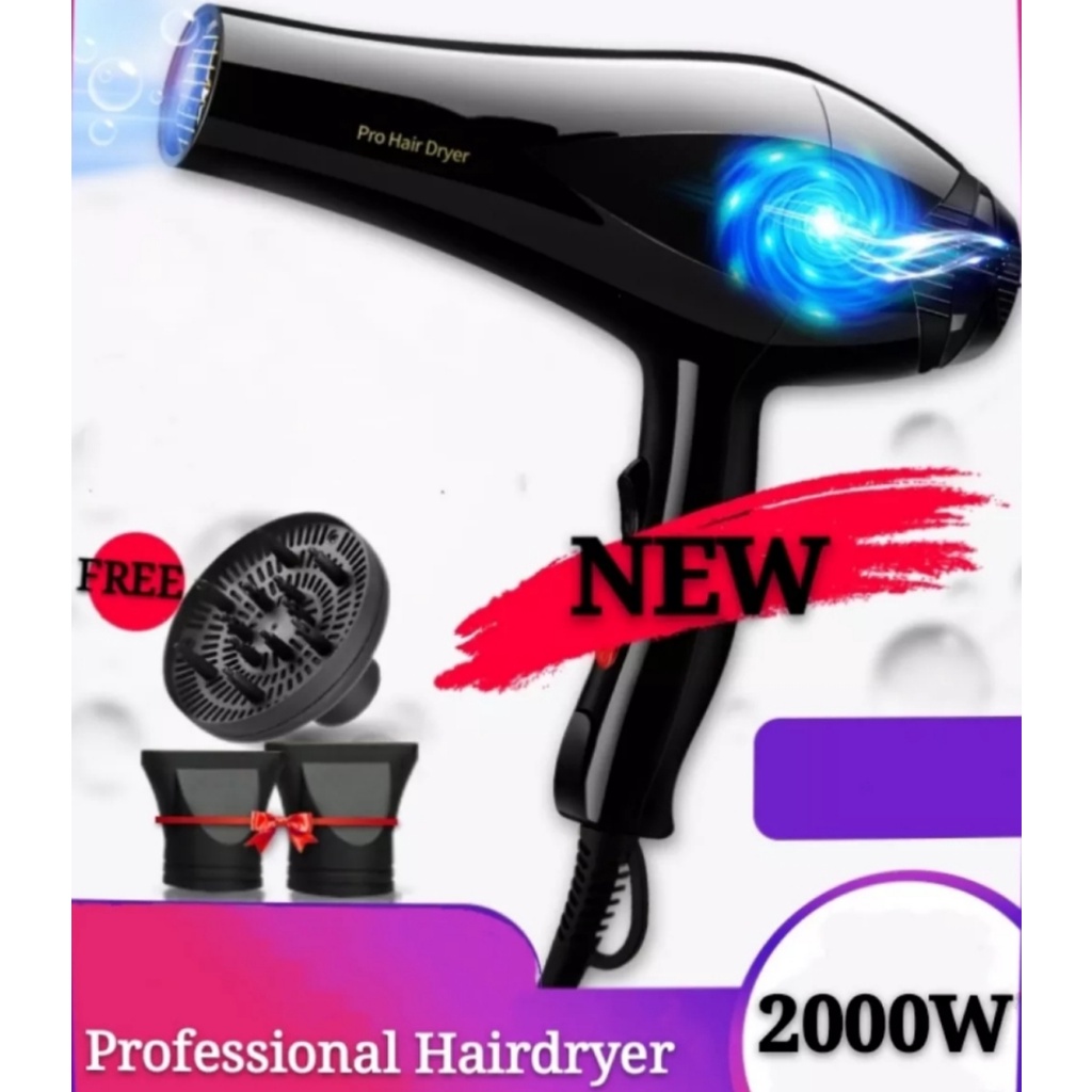 Salon Super Professional Hair Blower Dyer Perfect Blower with 3