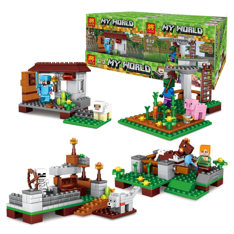 shopee lego minecraft