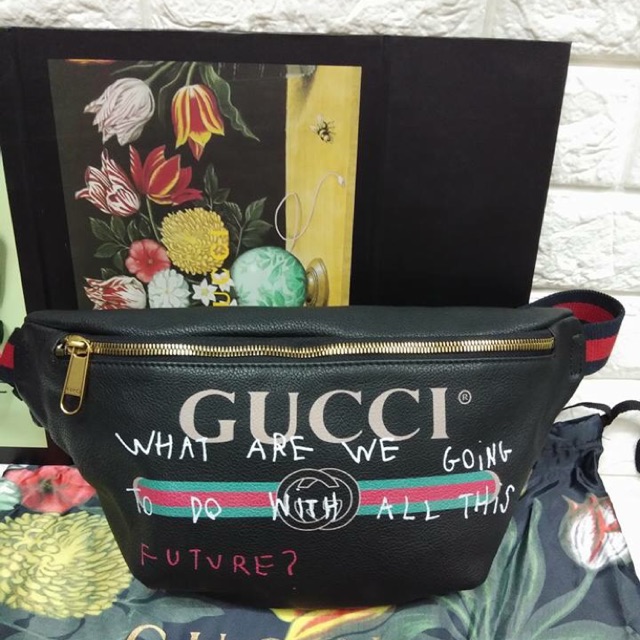 Gucci Printed Textured-Leather Belt Bag Mens Gucci Belt Bag | Shopee  Philippines