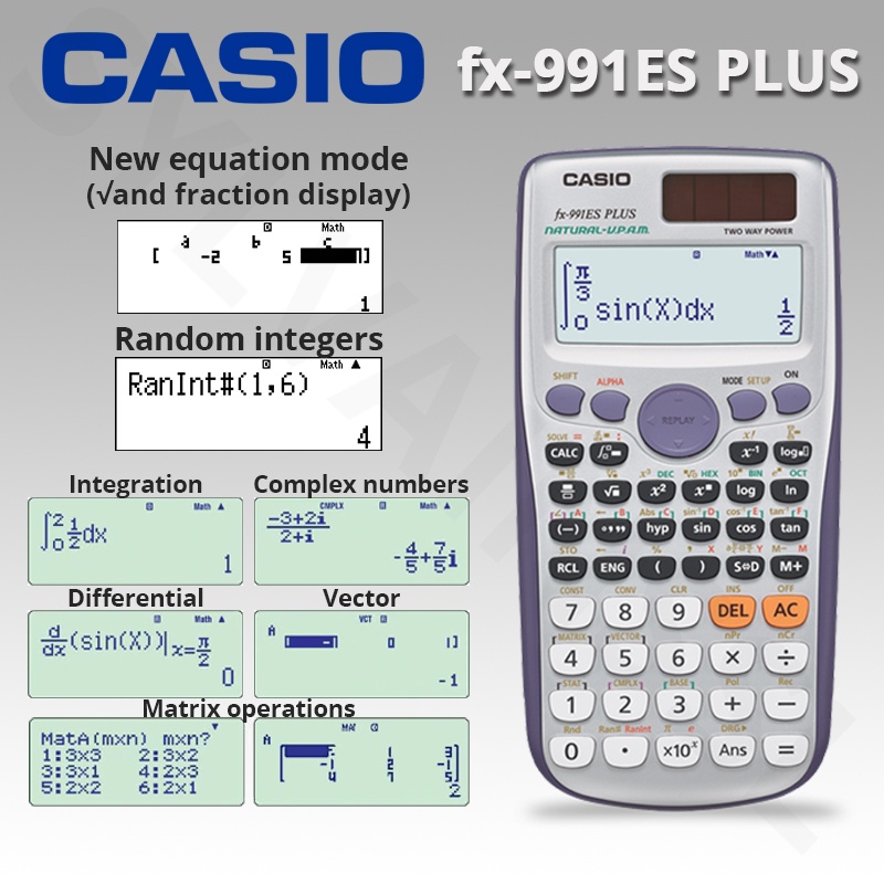 Casio fx991ES PLUS Scientific Calculator Shopee Philippines