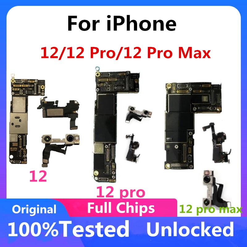 Original For Iphone 12 12 Pro 12 Pro Max Motherboard Free Icloud Unlocked Logic Board Support Os Upd #7