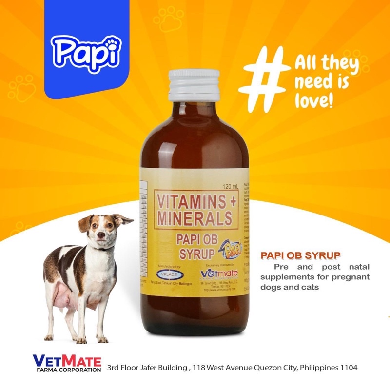 PAPI OB SYRUP VITAMINS + MINERALS Pre and Post Natal Supplements for