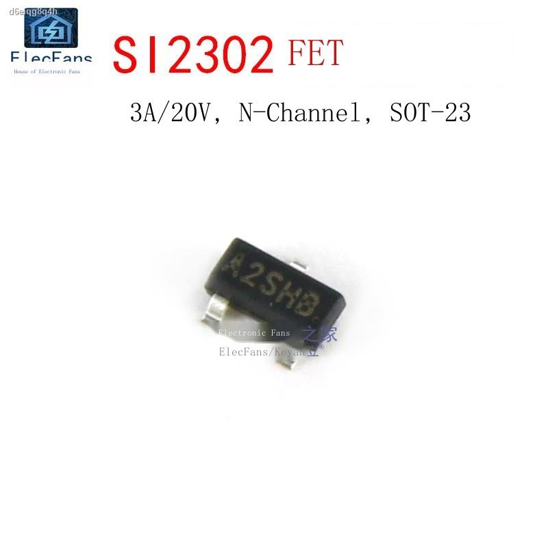 (10) SI2302 3A/20V SMD Field Effect Tube A2SHB MOS Transistor Triode ...