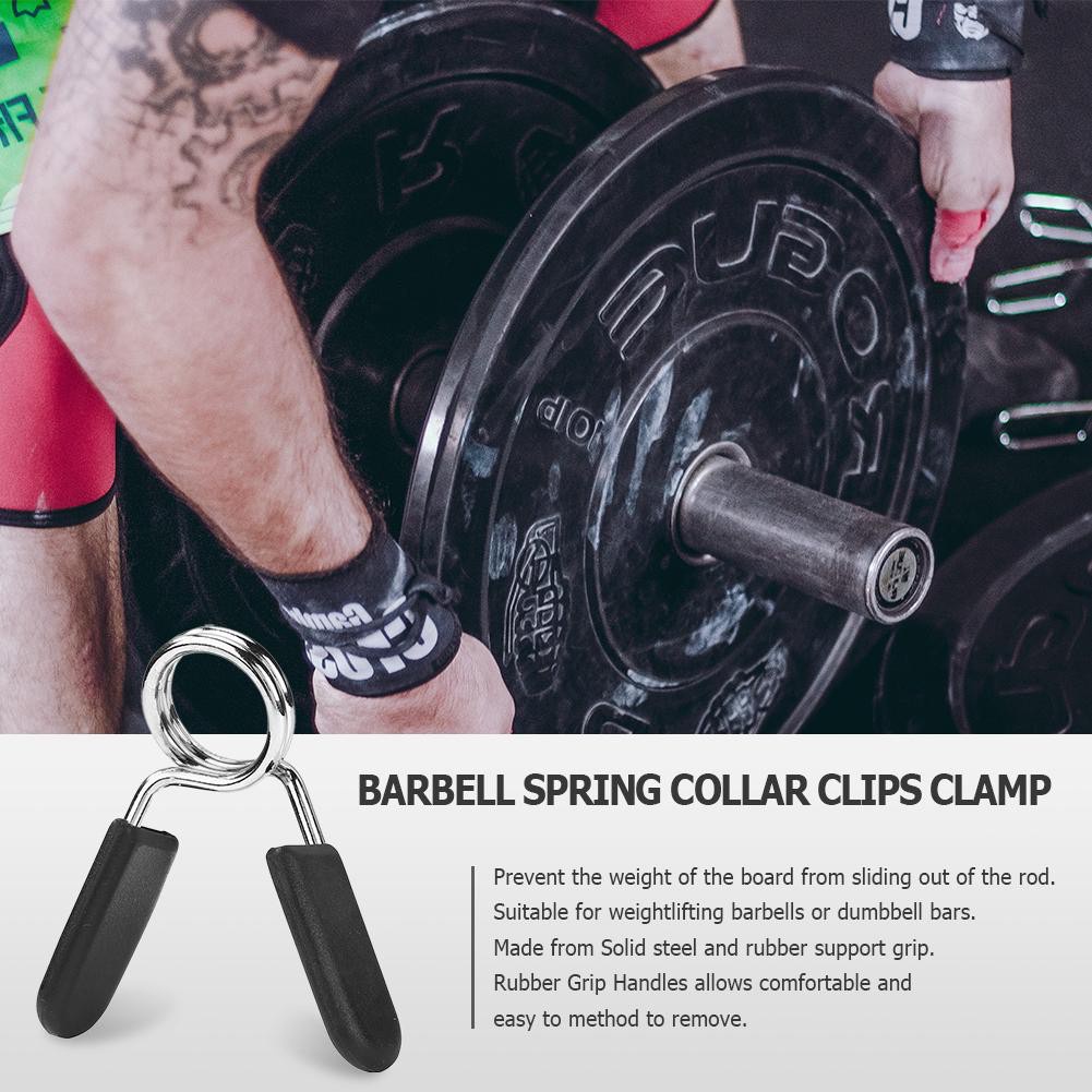 Barbell Spring Collar 25 mm Per PC Clamp Gym Weight Barbells Dumbbell