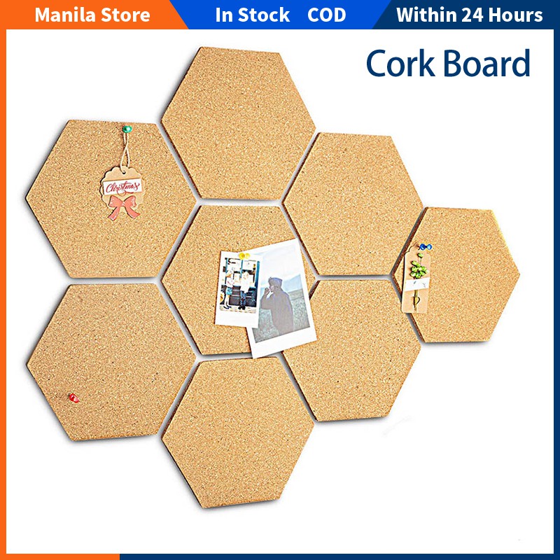 Hexagon Cork Board Decorative Self Adhesive Cork Board For Creative