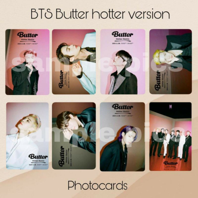 BTS butter hotter remix photocard set | Shopee Philippines