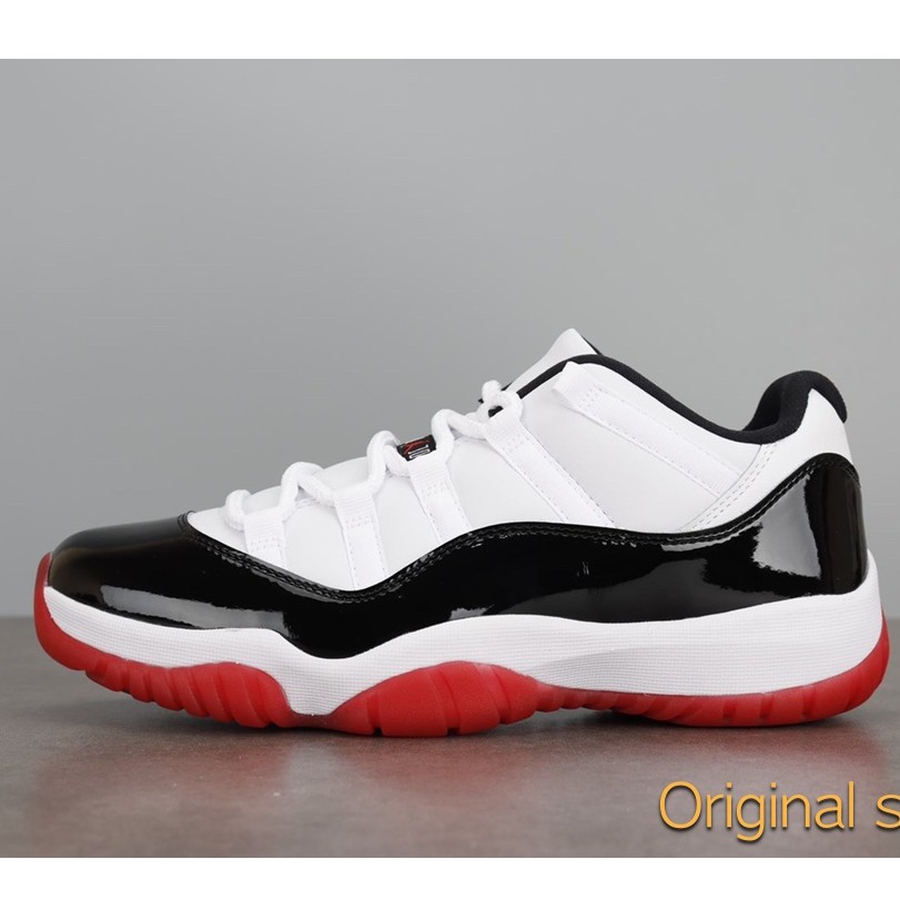 jordan 11 red black white