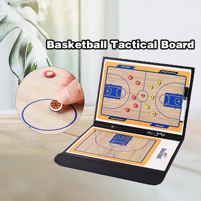 Basketball Coach Board Foldable Basketball Tactical Board Portable Basketball Coach