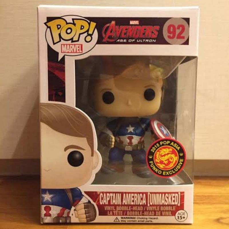 captain america unmasked funko pop