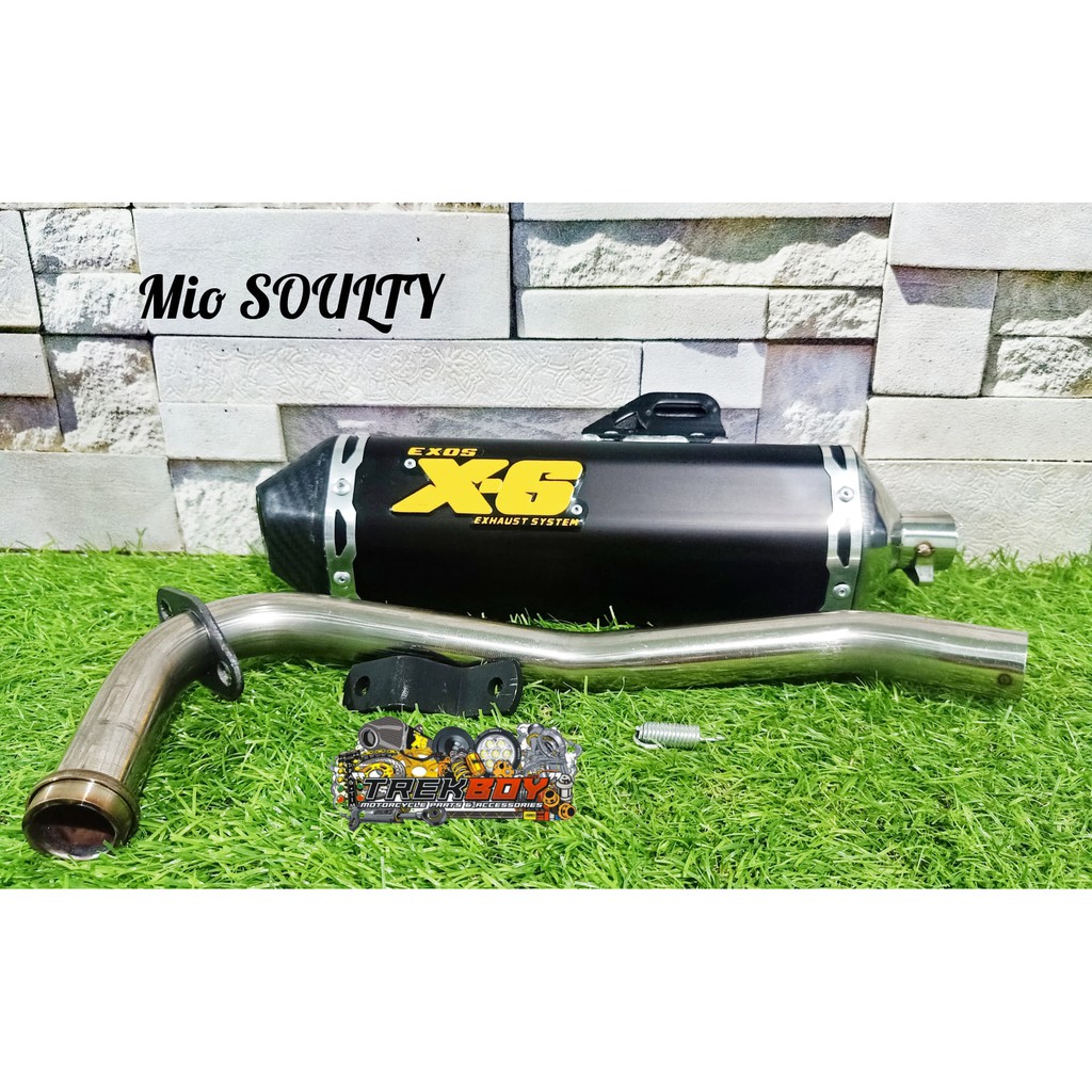 Mio Soulty Exos X 6 Silent Pipe Original Black Shopee Philippines 1407