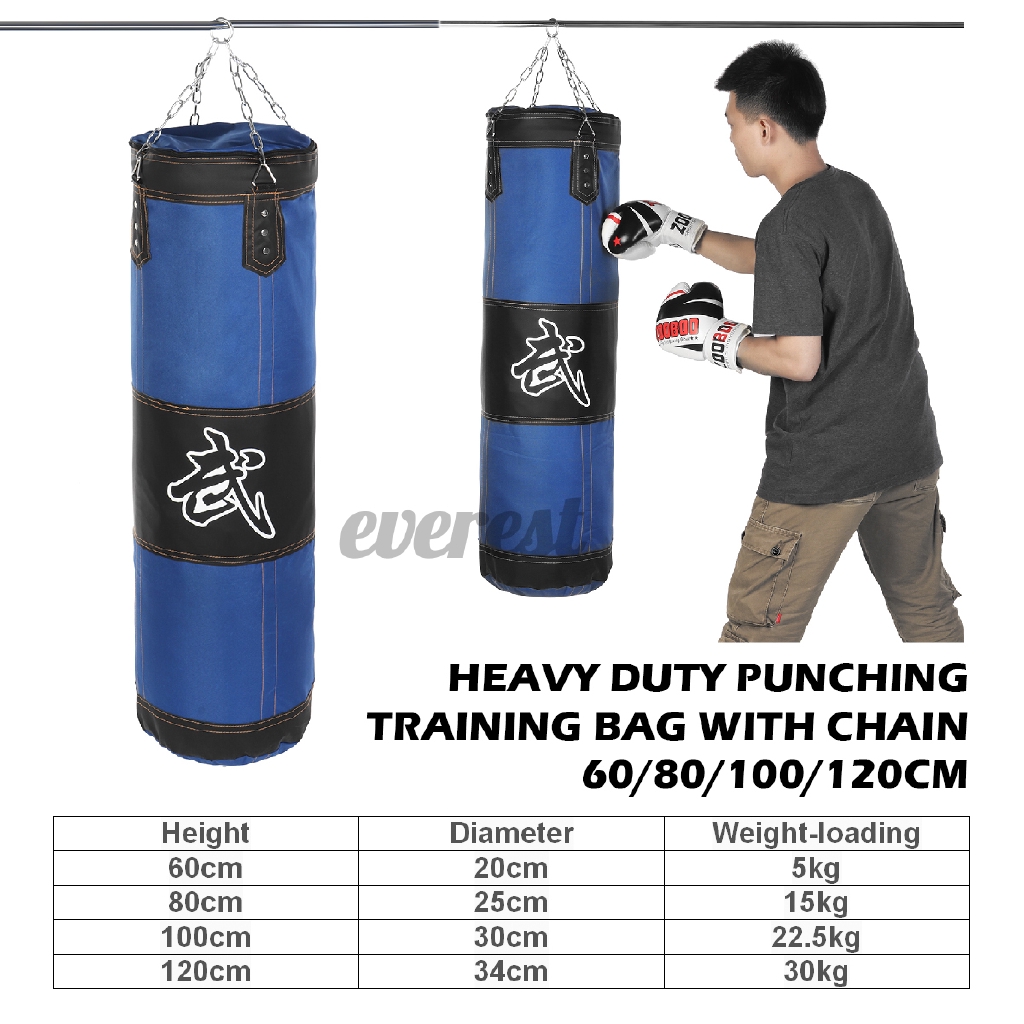 unfilled heavy bag