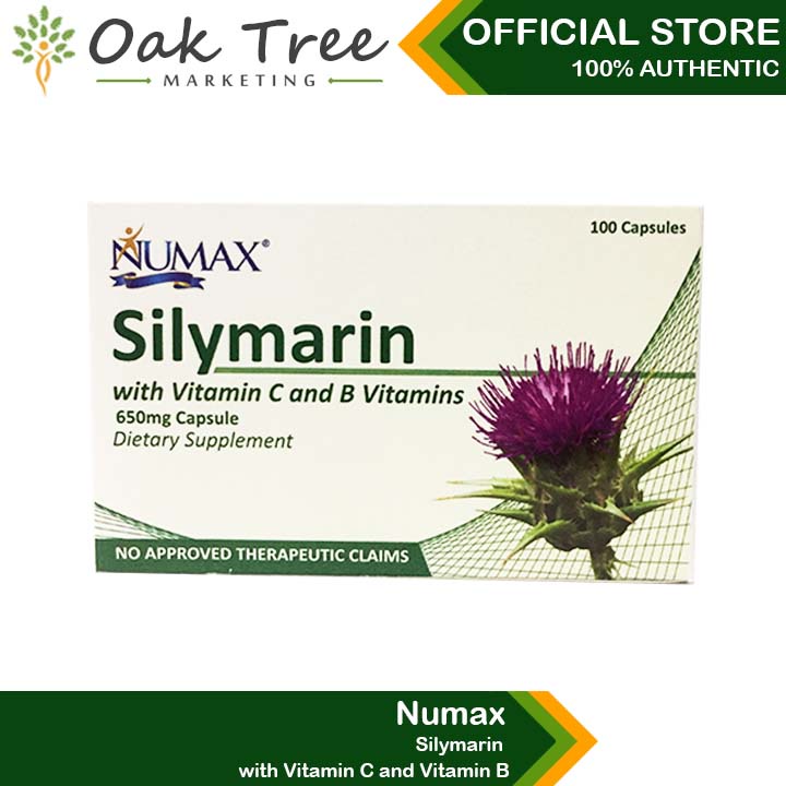 Silymarin with Vitamin C and B 650mg Capsule (NUMAX) Shopee Philippines