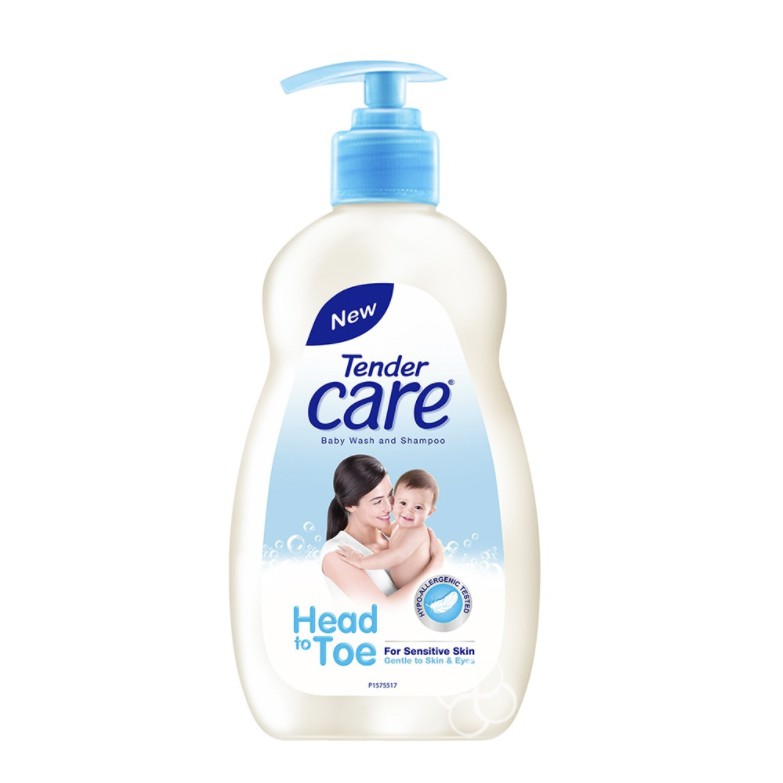 Tender Care Head to Toe HypoAllergenic Baby Wash 380mL Shopee
