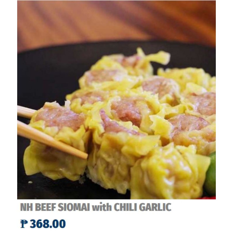 Beef Siomai with chili garlic Shopee Philippines