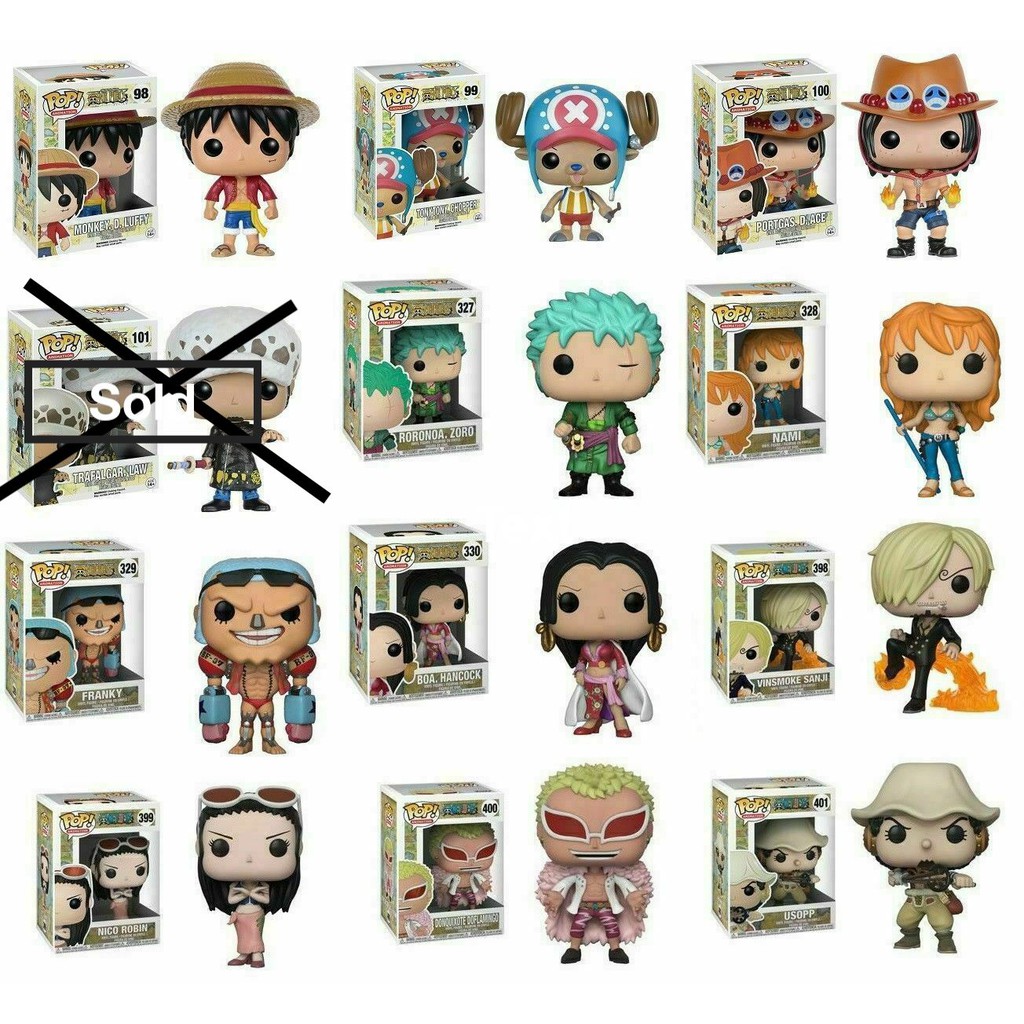 100 Authentic Items Funko Pop 12pcs One Piece Anime Funko Pop Shopee Philippines
