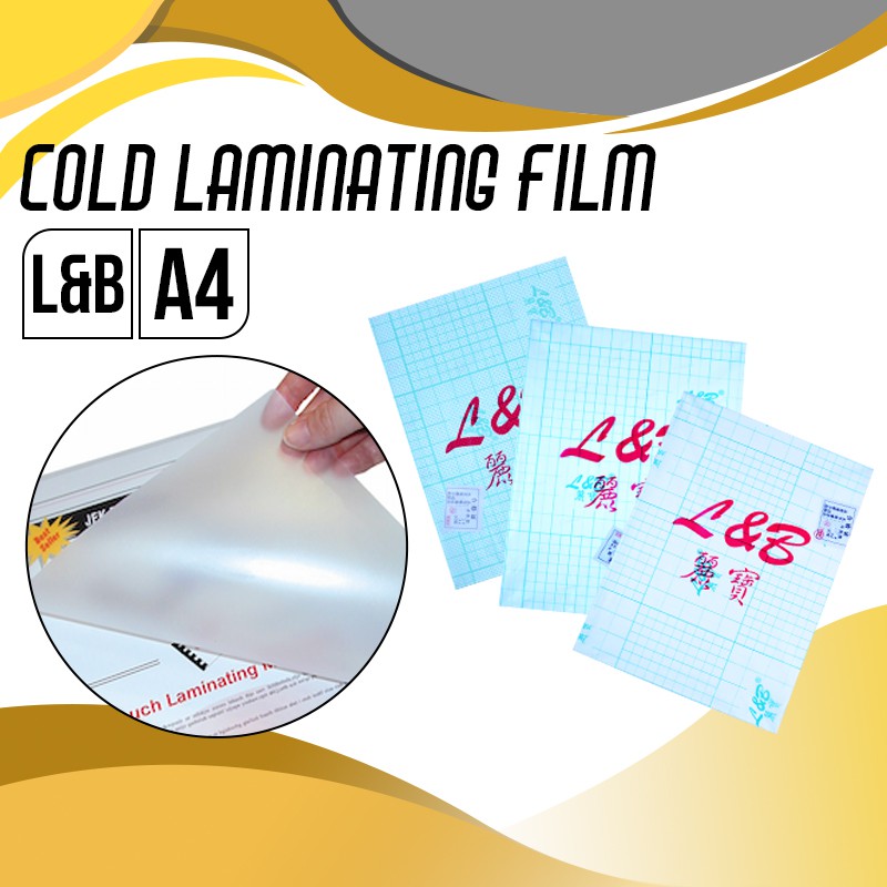 Cold Laminating Film Photo Top (Glossy, Satin, Glitterized) A4 20