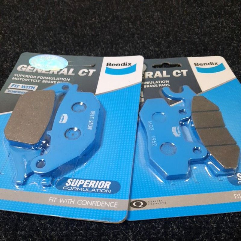 BENDIX BRAKE PADS SET [MD2/MD25/MD51] Raider 150 Carb , Sniper 150 MXi ...
