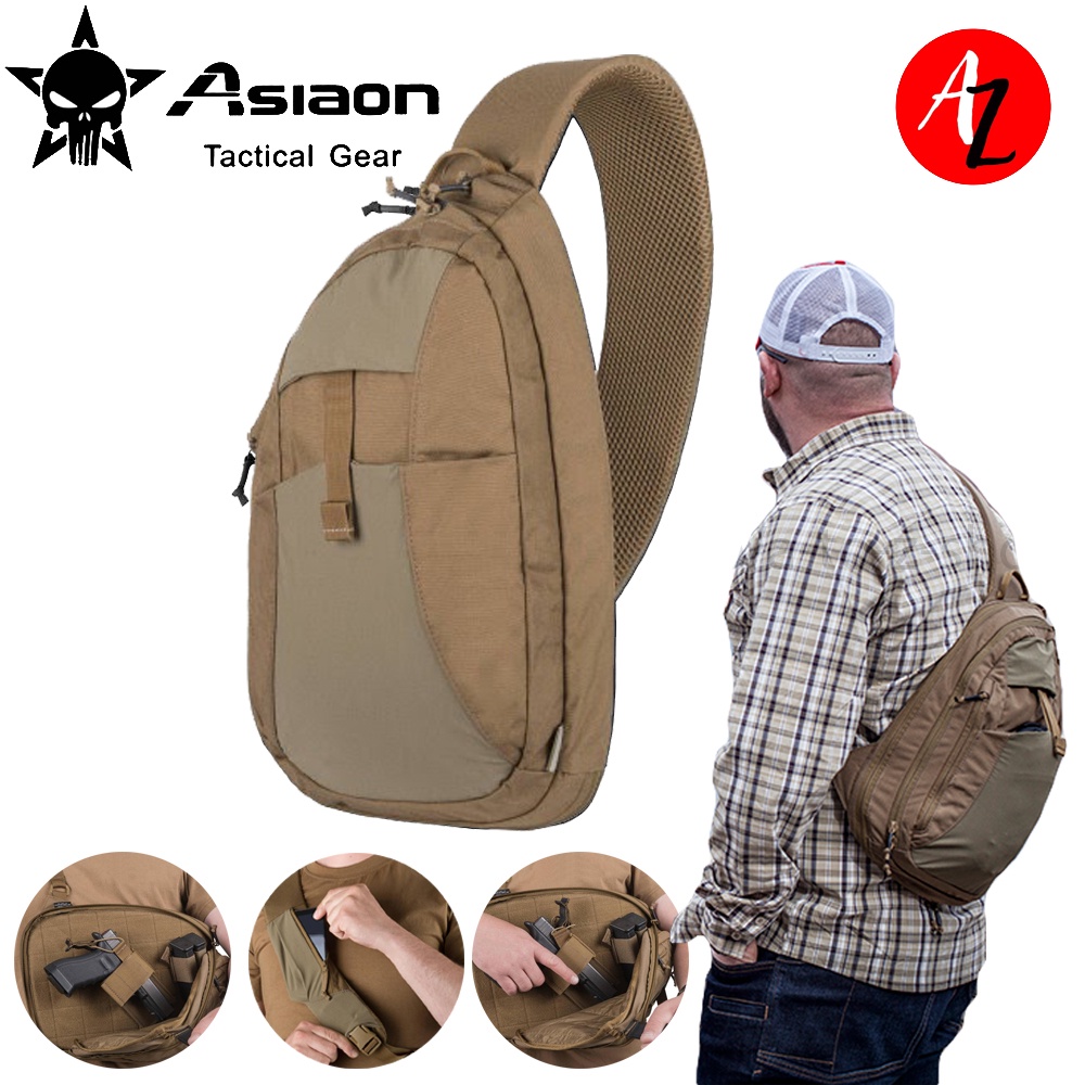 Original ASIAON A170 EDC Sling Quick Draw Concealed Carry Tactical Bag