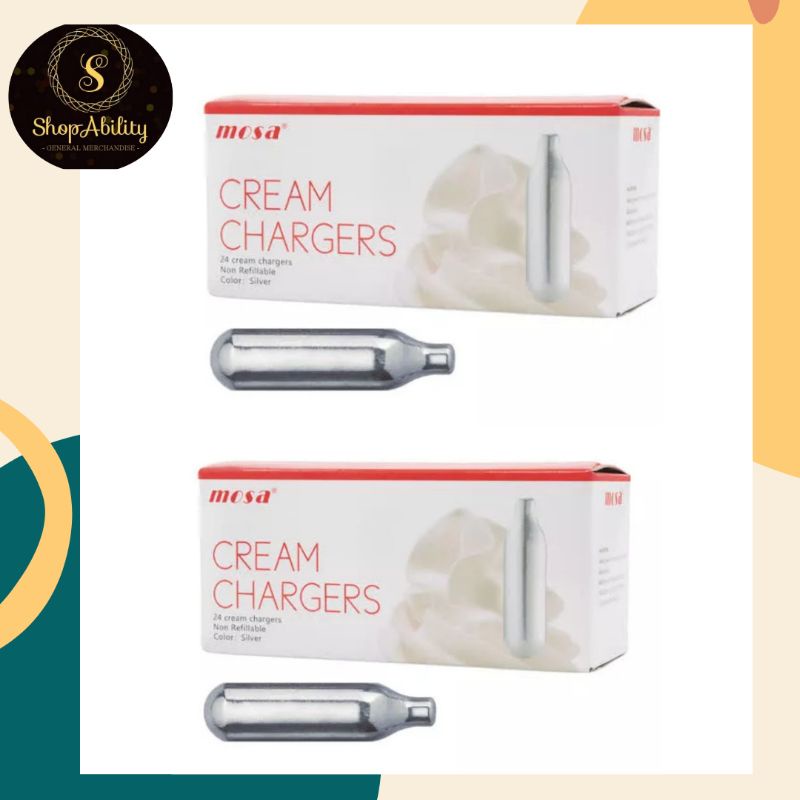 MOSA N20 Whipped Cream 10 pcs charger Shopee Philippines