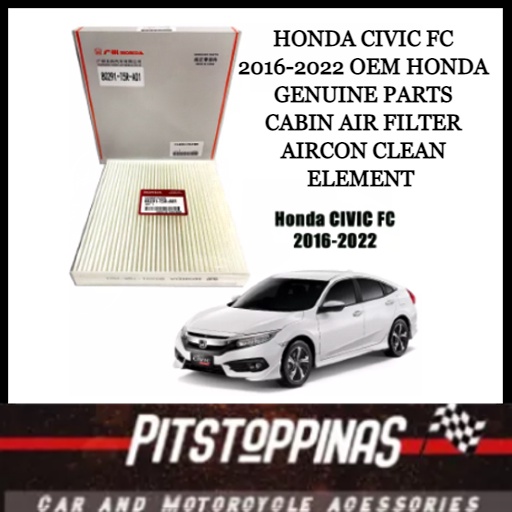 HONDA CIVIC FC 20162022 OEM Honda Genuine Parts Cabin Air Filter