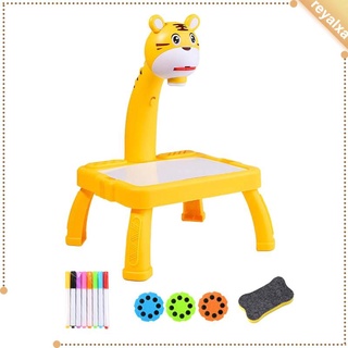 [Reyalxa] Trace and Draw Projector Toy, Art Projector, Kids Drawing Board Projector Table, Toddler Toy Educational Drawing Playset for Kids Boys Girls Age 3+