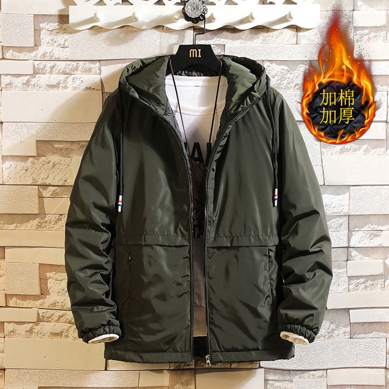 cotton hooded jacket mens