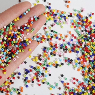 DIY Colorful Small Glass Beads Seed Beads Charm Czech Beads For Kids Jewelry Making Spacer 2mm3mm4mm