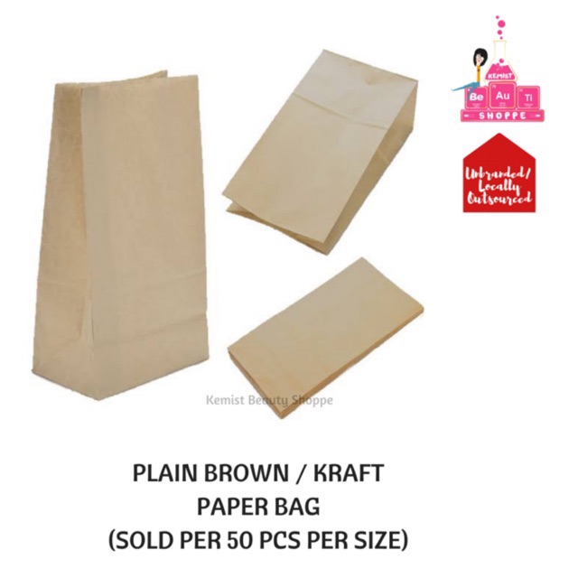 paper bag sizes