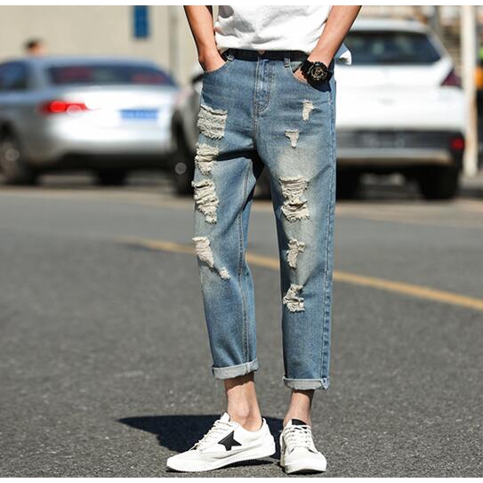loose ankle length jeans