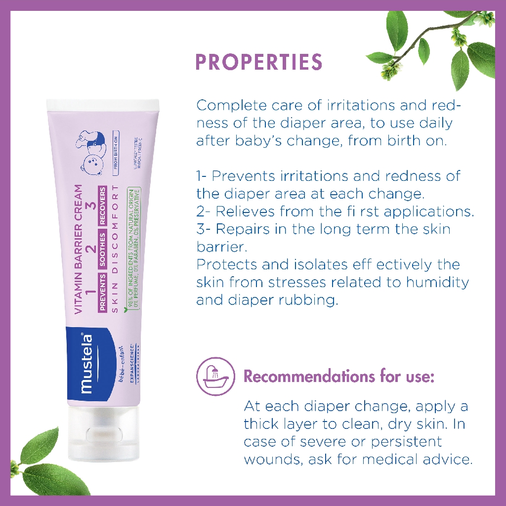 mustela vitamin barrier cream for face