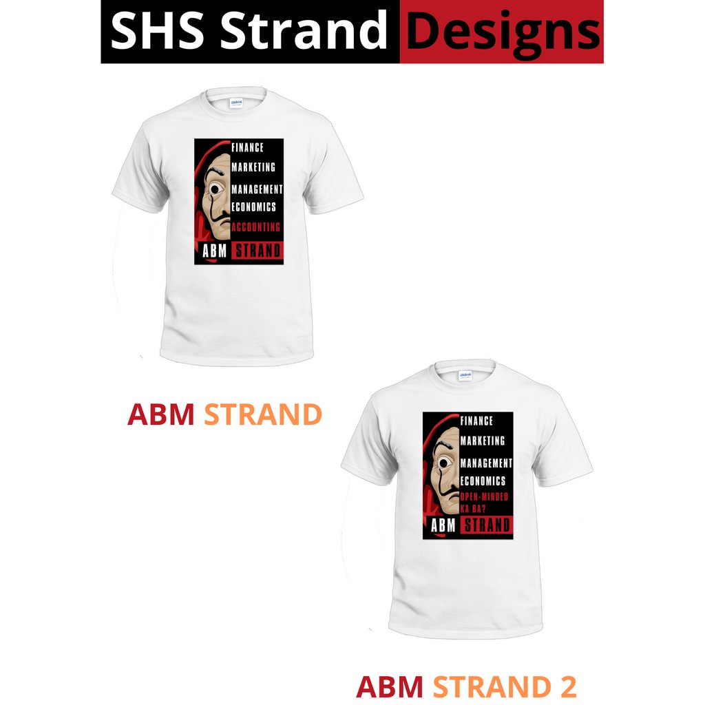 ABM Strand T-Shirt (White - 100% Cotton) | Shopee Philippines
