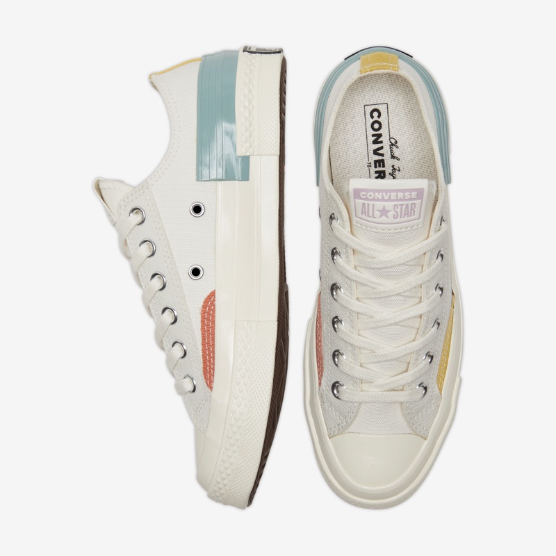 Salida manual Ups 2colors Converse Chuck 70 Tangram Splicing Contrast Canvas Shoes Casual Low  Top 572445c | Shopee Philippines