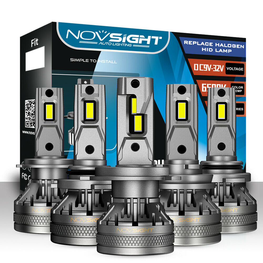 NOVSIGHT H1/H4/H7/H8/H9/H11/9005/9006 LED Headlight 120W 22000LM Bulbs White Shopee Philippines
