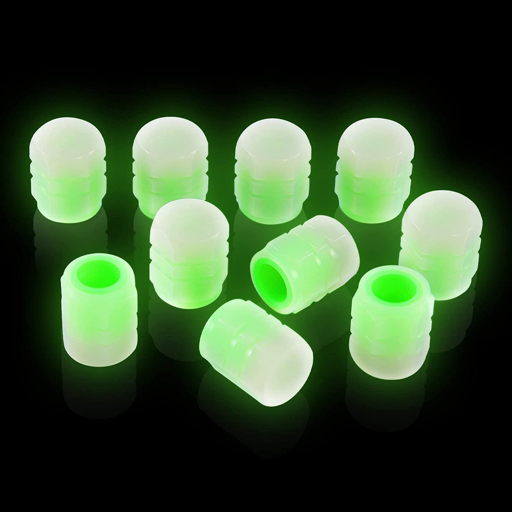 1Pcs Tire Valve Stem Caps Fluorescent Tire Air Caps Cover Glowing