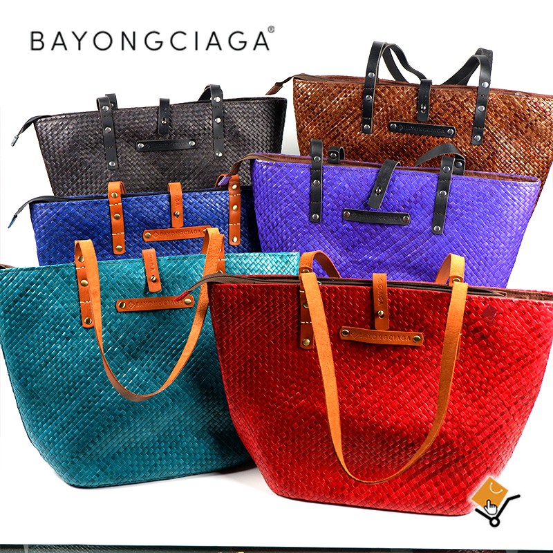 Bayongciaga Classic Premium Pandan Bayong Bag | Shopee Philippines