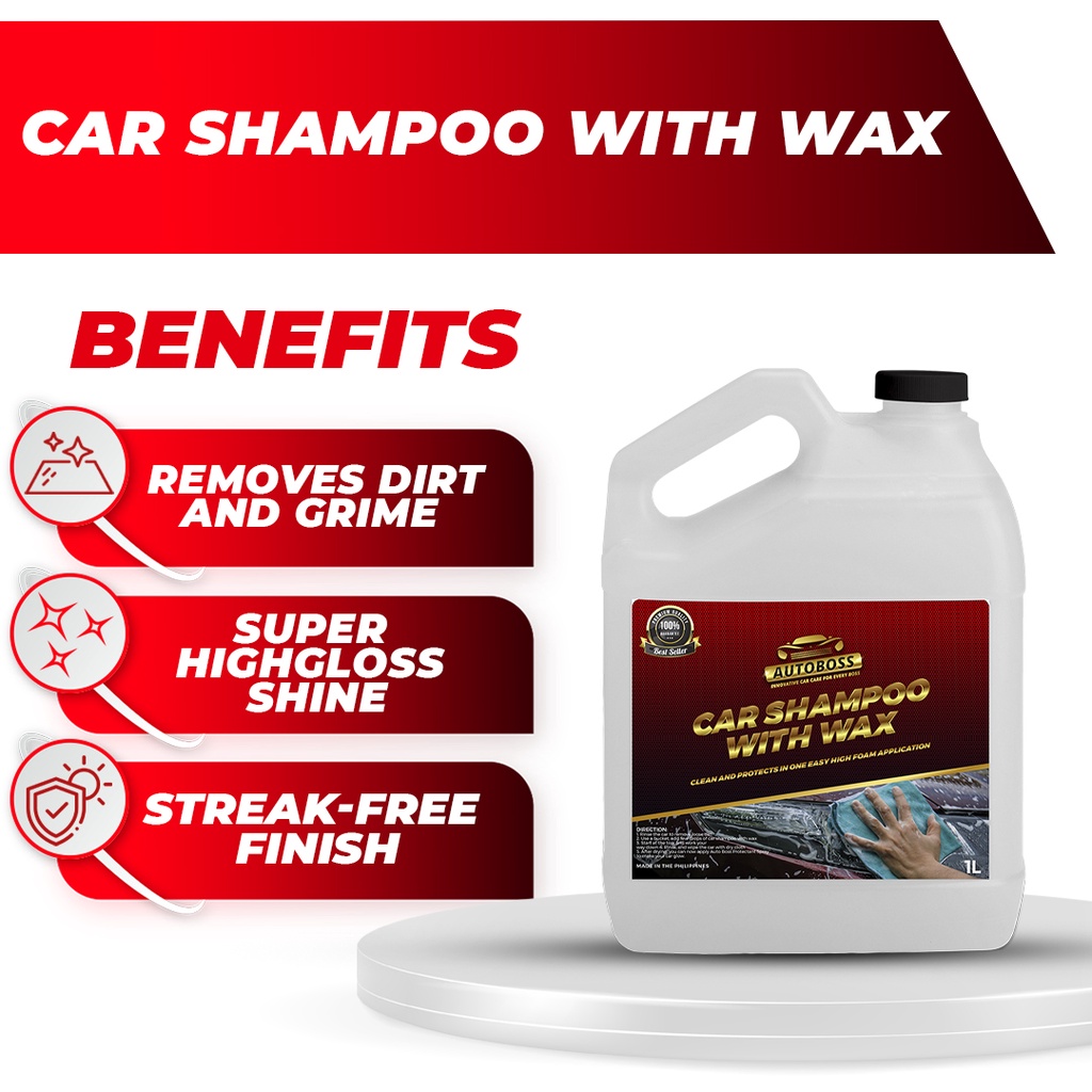 Auto Boss Car Shampoo 1L Car Shampoo With Wax , Shine Car Shampoo Foam