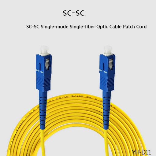 50M FTTH Fiber Optic Drop Cable Patch Cord SC to SC Simplex Singlemode Jumper