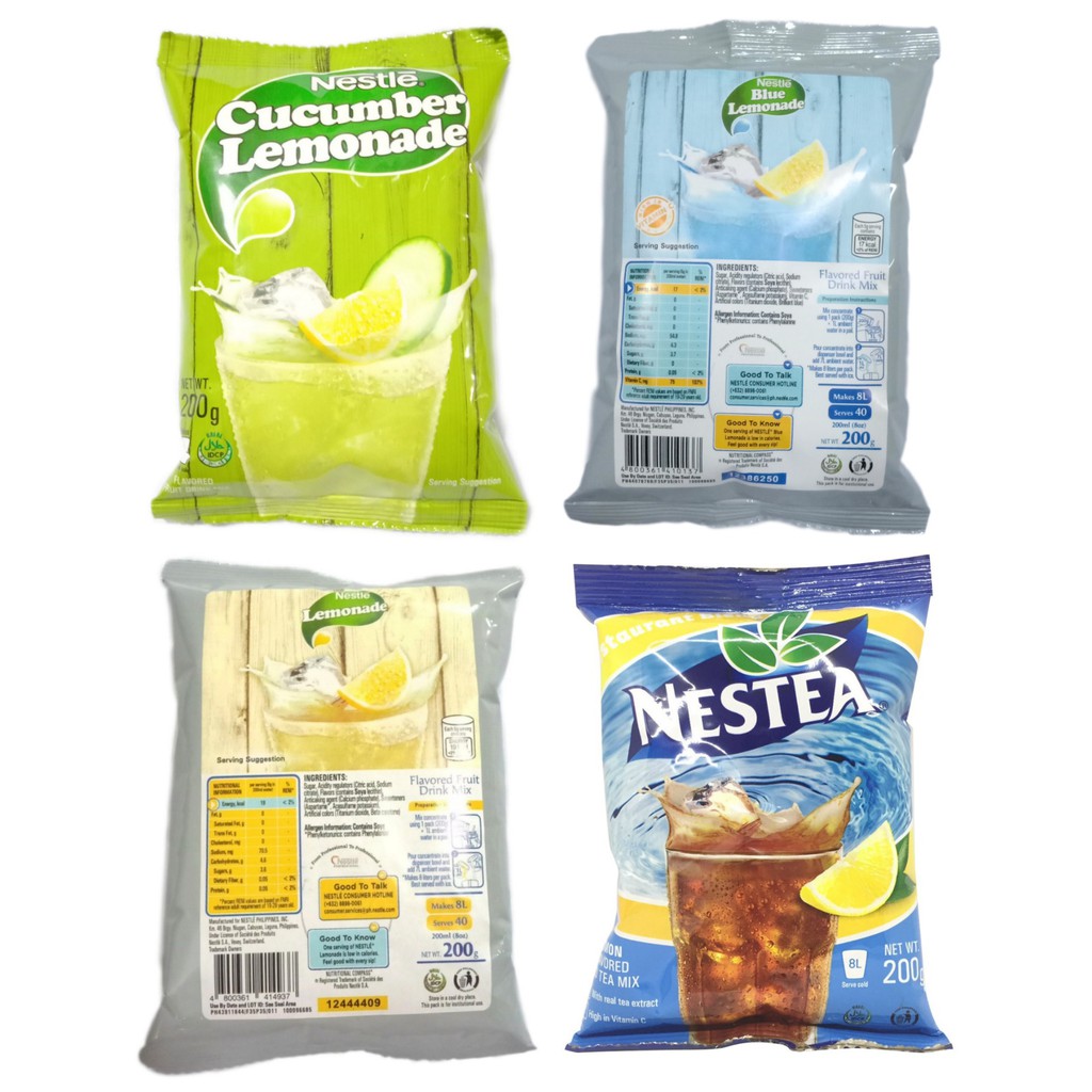 1 Nestle Cucumber Lemonade 1 Nestle Blue Lemonade 1 Nestle Lemonade 1