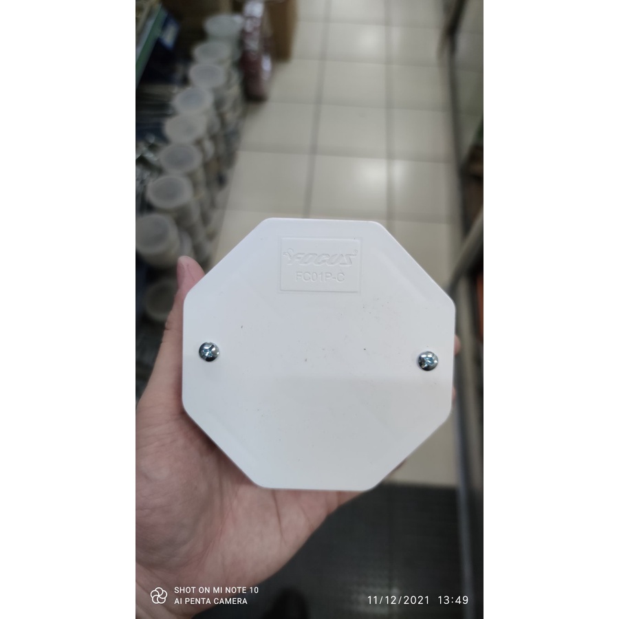 Focus WHITE Junction Box W/ Cover , Utility Box Or Square Box W/ Cover