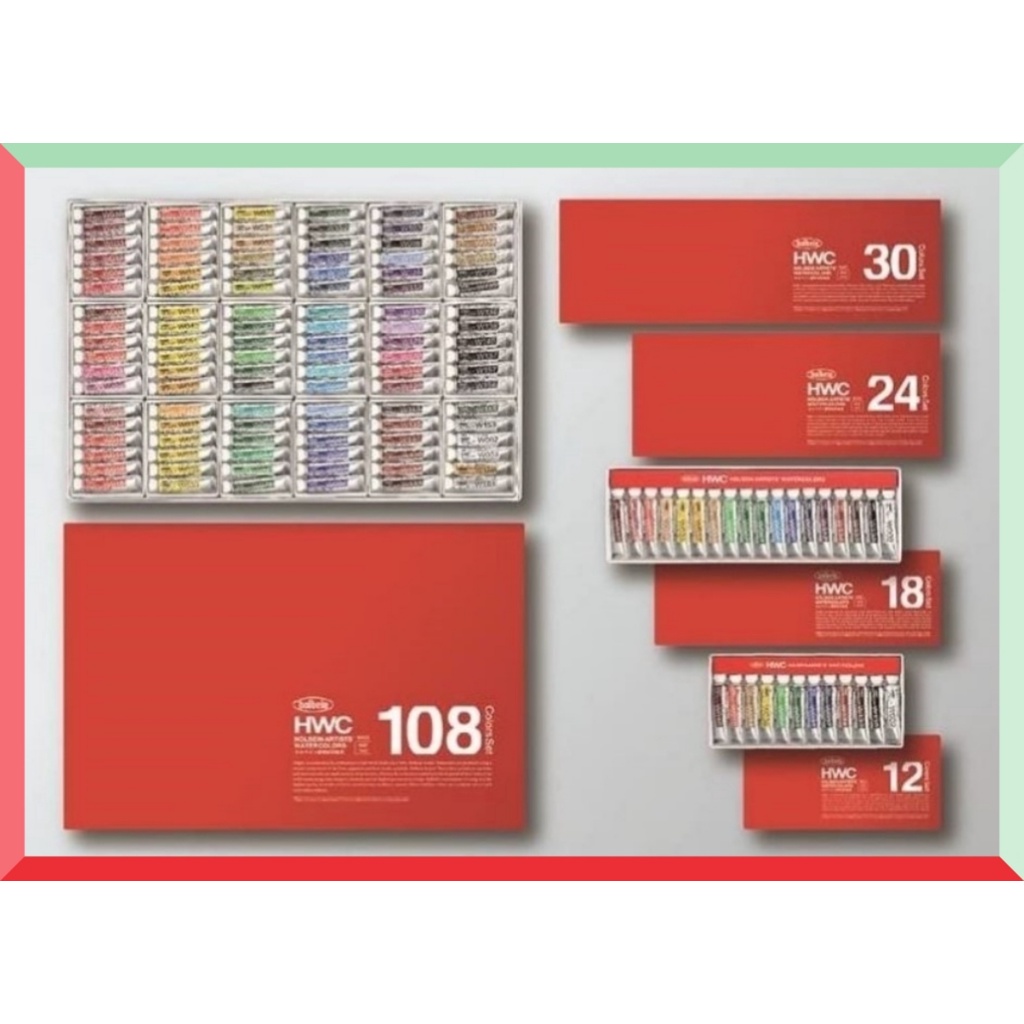 Holbein Gouache Artist Grade Opaque Watercolor Set of 24 / 30 / 48 / 60