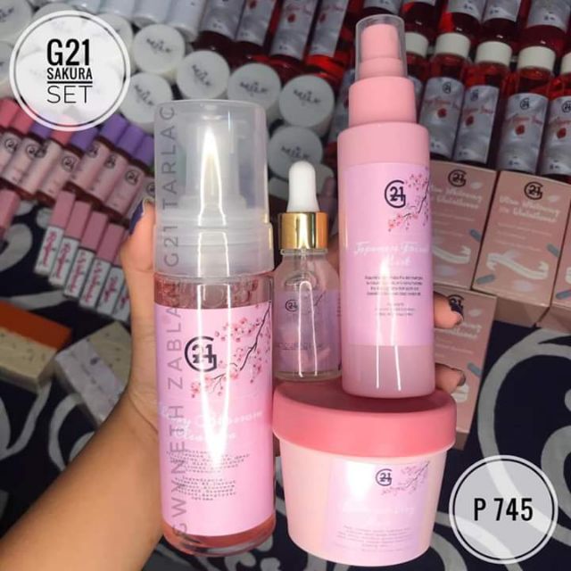 sakura skin care set