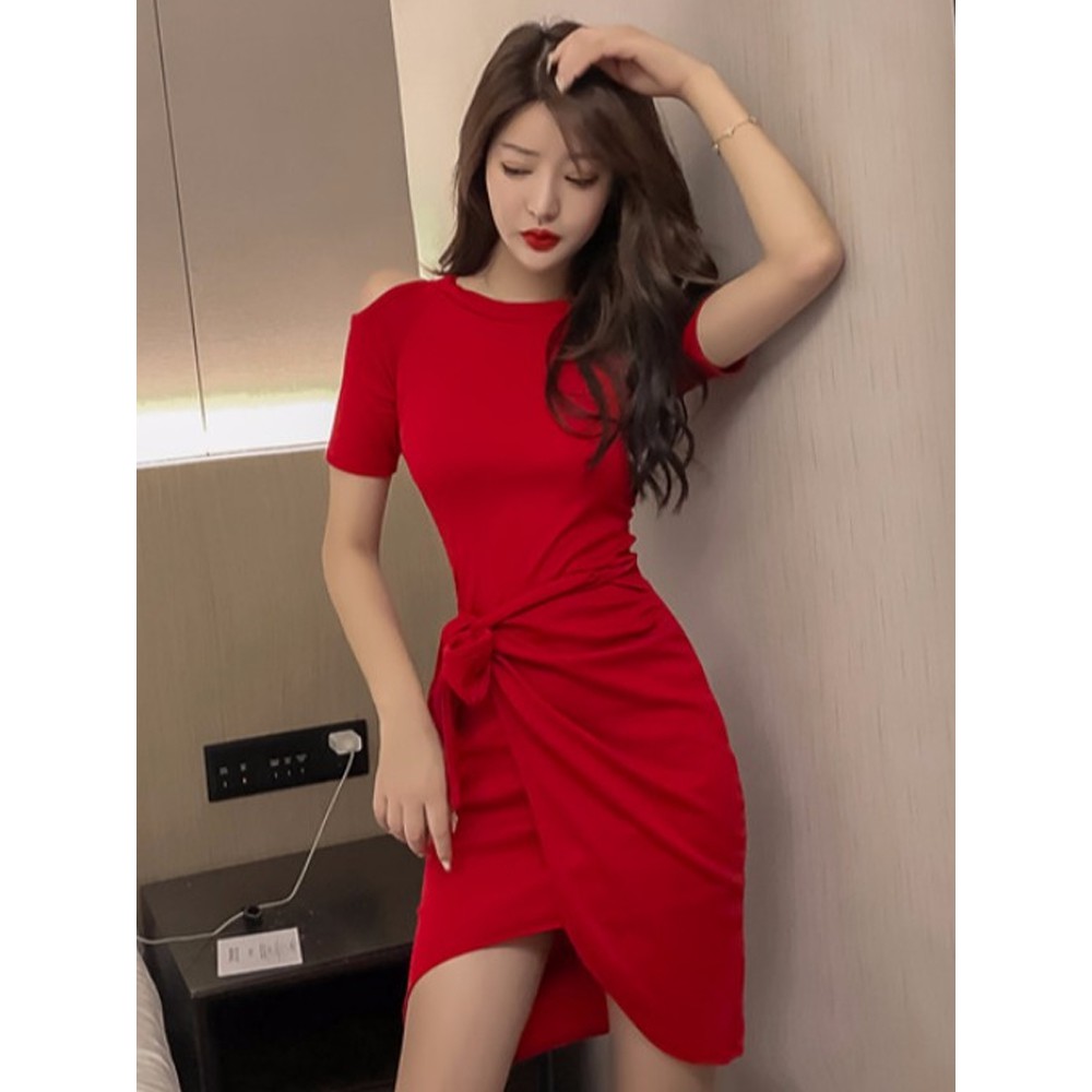 sexy short red dress