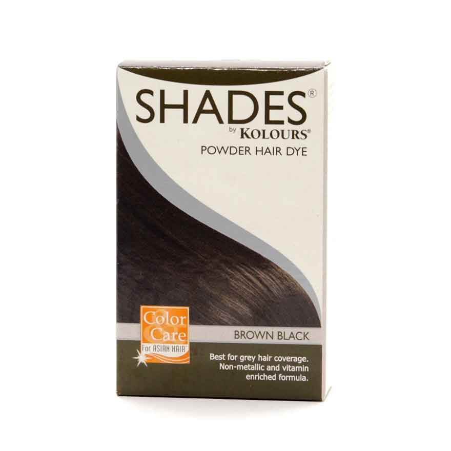 KOLOURS Shades Powder Hair Dye Brown Black 9g | Shopee Philippines
