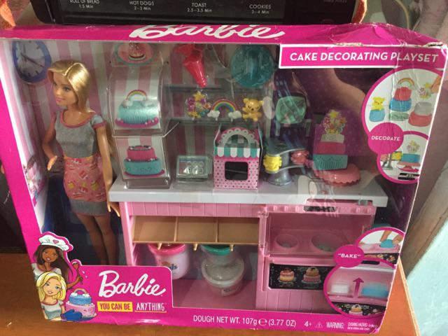 barbie cake decorating playset