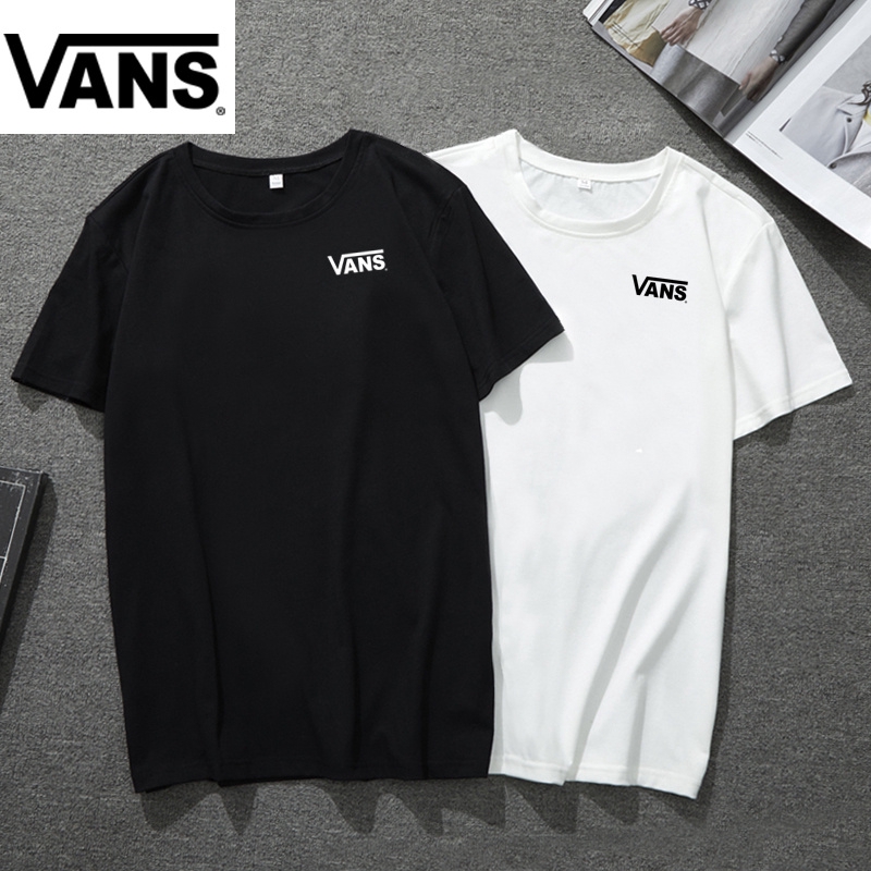 white and black vans shirt