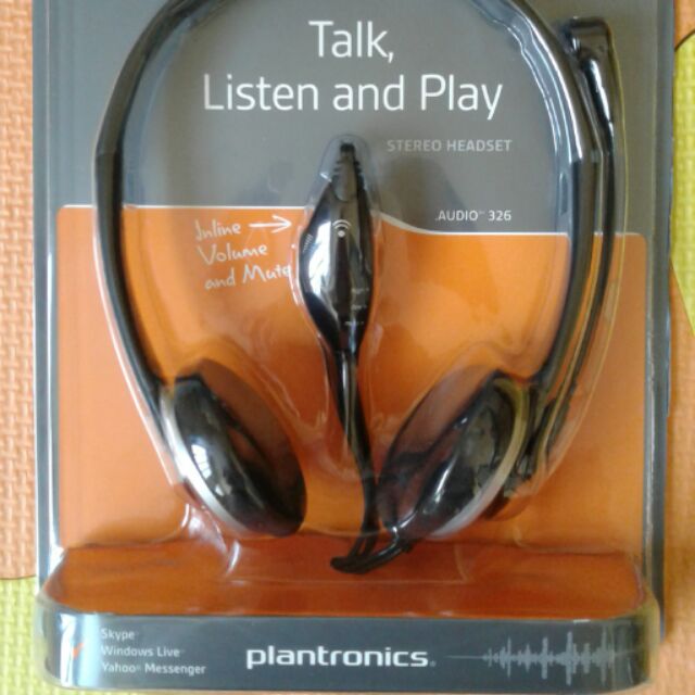 plantronics headset with mic