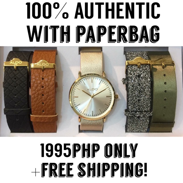 AUTHENTIC Aldo Interchangeable Watch Shopee Philippines